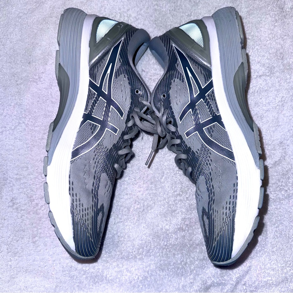 GEL-NIMBUS 21 mid gray/silver size 12 used original insole ASICS
